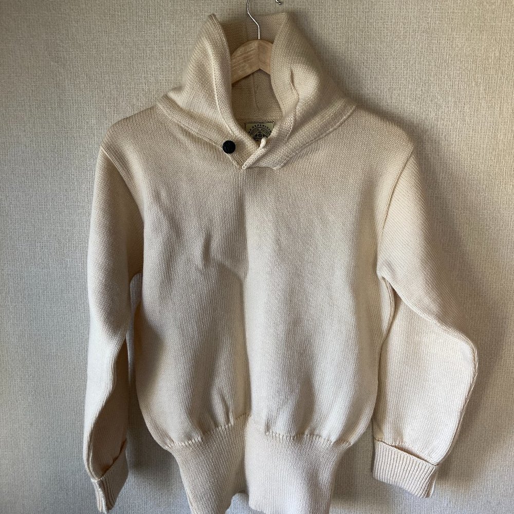 North Sea Clothing Expedition Shawl Sweater - Vintage Mariner Style - Very Nice!